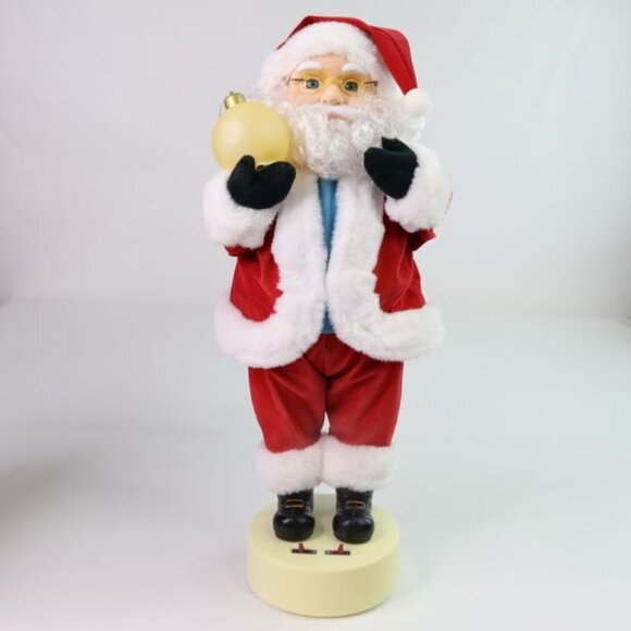 Vintage Motion-ettes Santa Claus Animated Christmas Figure Musical Animated - Picture 2 of 11